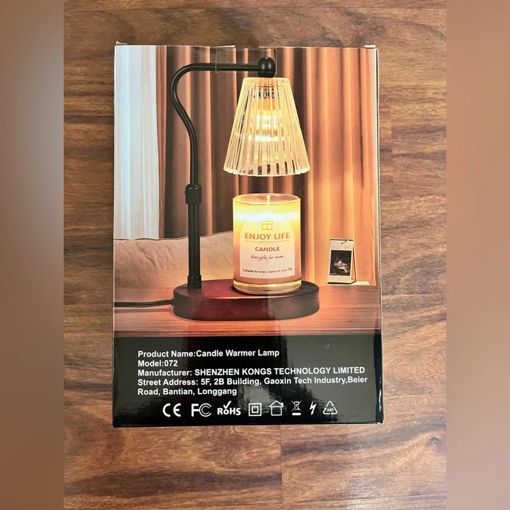 Walnut Candle Warmer Lamp - Picture 5 of 5